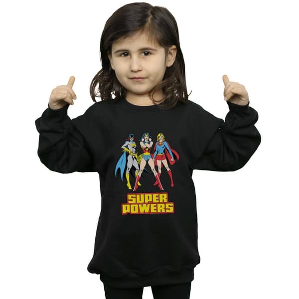 DC Comics Girls Wonder Woman Super Power Group Sweatshirt