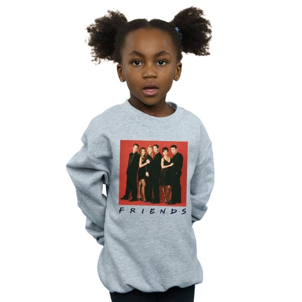 Friends Sweatshirt för flickor med gruppfoto