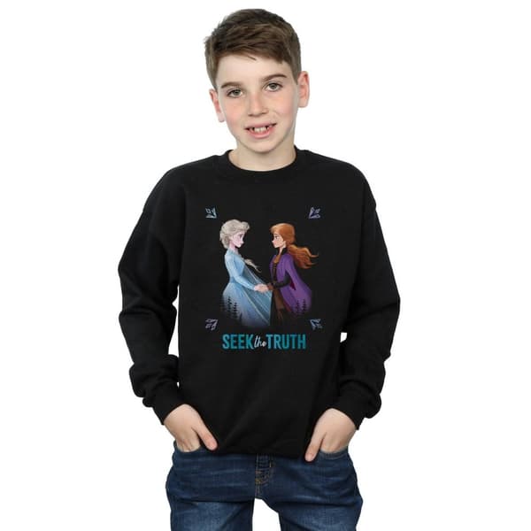 Disney Pojkar Frozen 2 Elsa And Anna Seek The Truth Sweatshirt