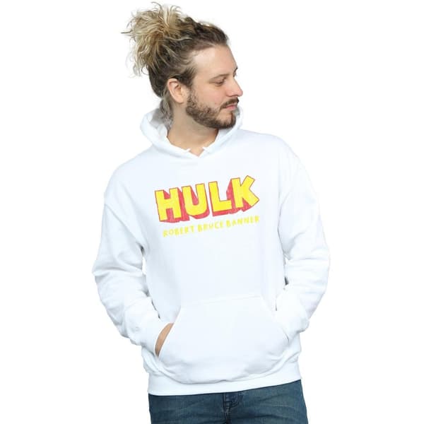 Marvel Mens Hulk AKA Robert Bruce Banner Hoodie