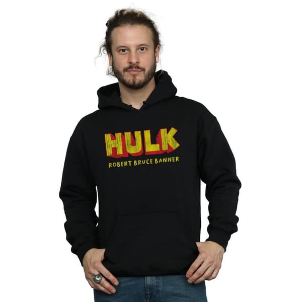 Marvel Mens Hulk AKA Robert Bruce Banner Hoodie