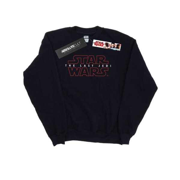 Star Wars Dam/kvinnor The Last Jedi Logo Sweatshirt Black XXL
