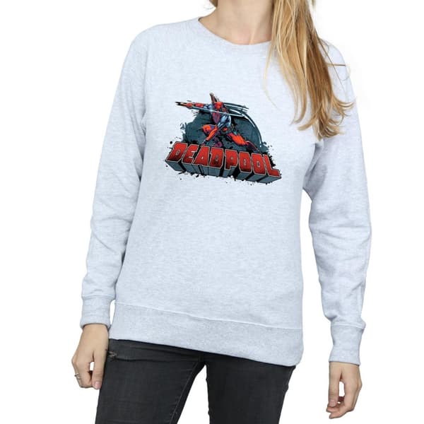 Marvel Womens/Ladies Deadpool Sword Logo Sweatshirt