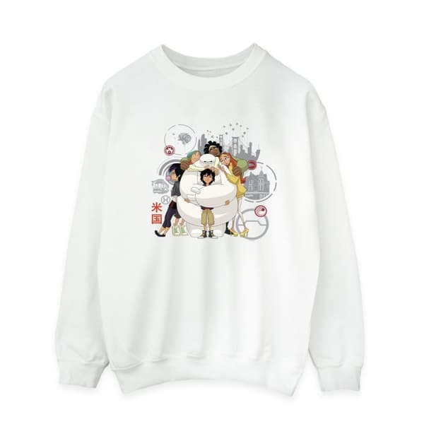 Disney Big Hero 6 Baymax Group Hug Sweatshirt för herrar