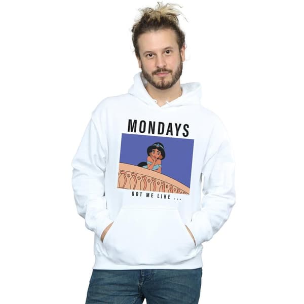 Disney Princess Mens Jasmine Mondays Got Me Like Hoodie