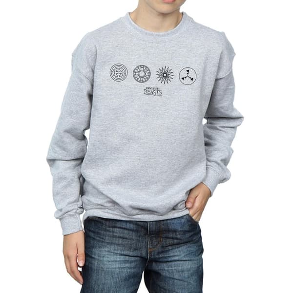 Fantastic Beasts Cirkulära ikoner - Sweatshirt för pojkar