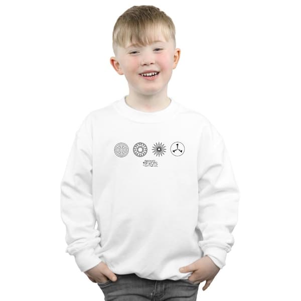 Fantastic Beasts Cirkulära ikoner - Sweatshirt för pojkar