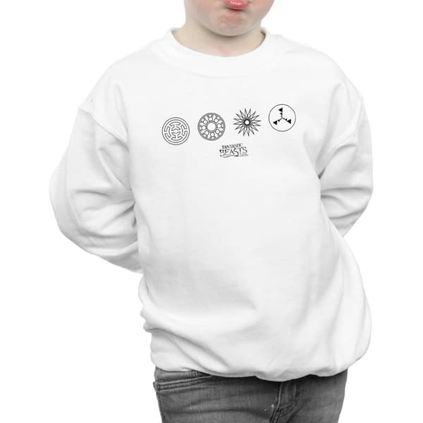 Fantastic Beasts Cirkulära ikoner - Sweatshirt för pojkar