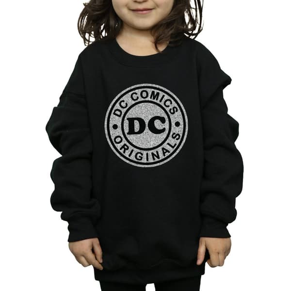 DC Comics Girls DC Originals Crackle Logo Sweatshirt
