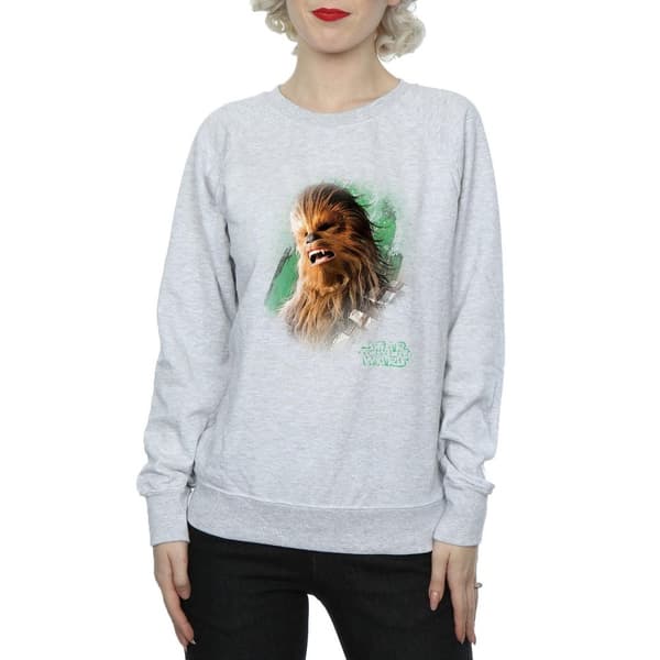 Star Wars Dam/Tjej - De sista jedi - Chewbacca - Sweatshirt med borstad yta