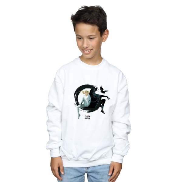 Marvel Pojkar Cloak And Dagger Ink Circle Sweatshirt