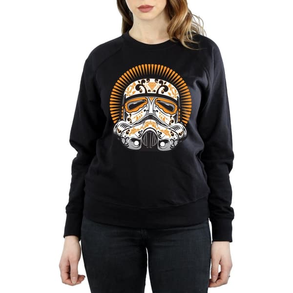 Star Wars Dam/Tjej Stormtrooper Dia De Los Muertos Sweatshirt