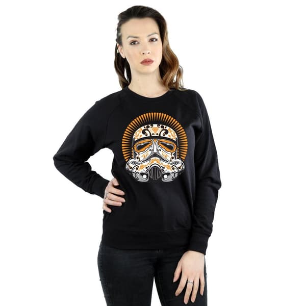 Star Wars Dam/Tjej Stormtrooper Dia De Los Muertos Sweatshirt