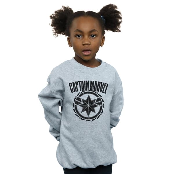 Marvel Sweatshirt med blademblem från Captain Marvel för flickor