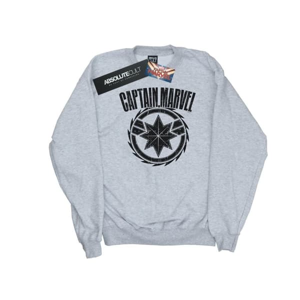 Marvel Sweatshirt med blademblem från Captain Marvel för flickor