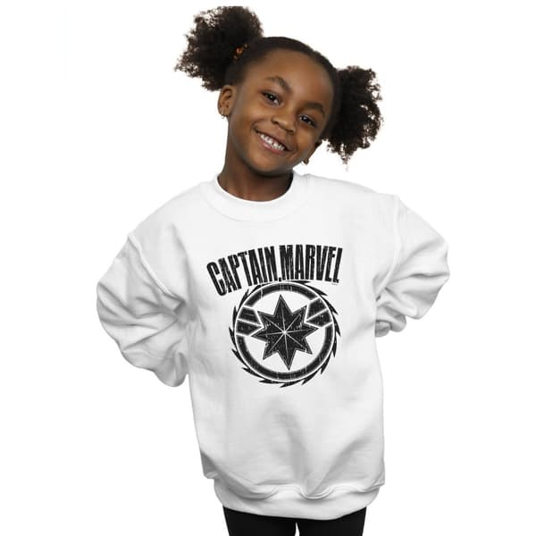 Marvel Sweatshirt med blademblem från Captain Marvel för flickor