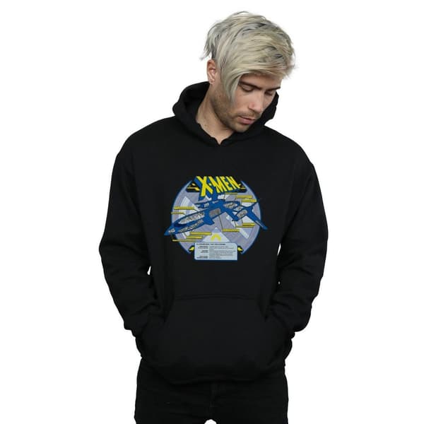 Marvel Mens X-Men X-Jet Breakdown Hoodie