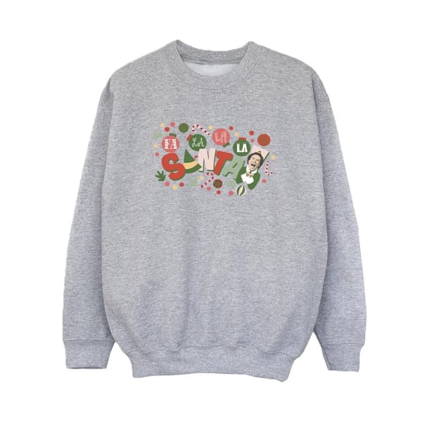 Elf Sweatshirt Santa Fa La La för pojkar