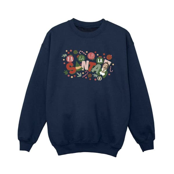 Elf Sweatshirt Santa Fa La La för pojkar