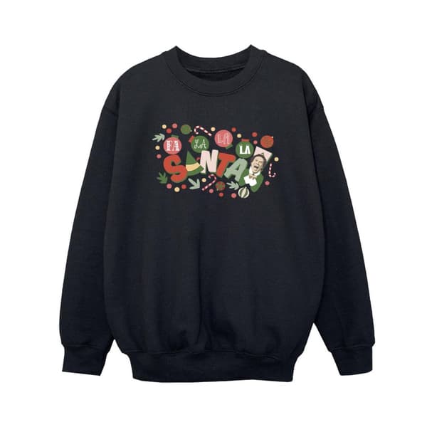 Elf Sweatshirt Santa Fa La La för pojkar