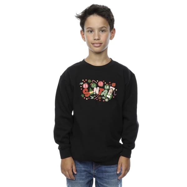 Elf Sweatshirt Santa Fa La La för pojkar