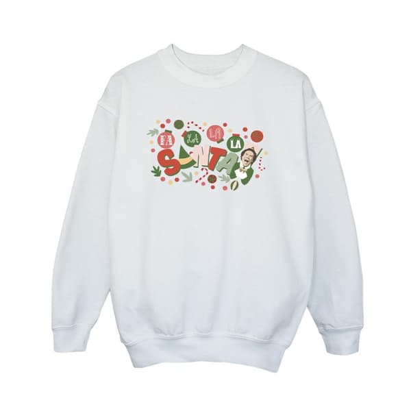 Elf Sweatshirt Santa Fa La La för pojkar