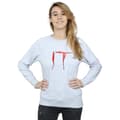 Miniatyrbild 2 av 5: It Sweatshirt med distressed logotyp för damer/kvinnor