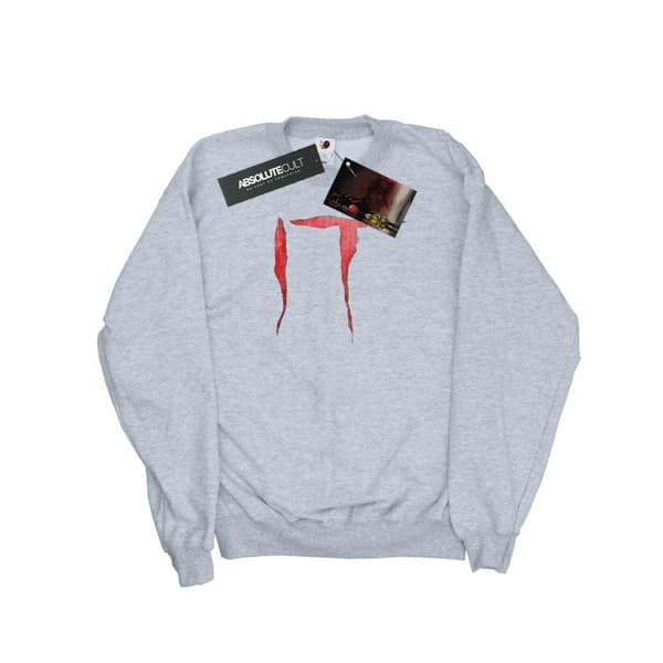 It Sweatshirt med distressed logotyp för damer/kvinnor