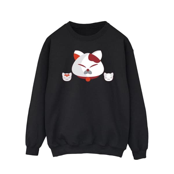 Disney Mens Big Hero 6 Baymax Kitten Heads Sweatshirt