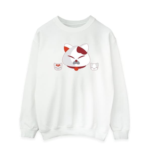 Disney Mens Big Hero 6 Baymax Kitten Heads Sweatshirt
