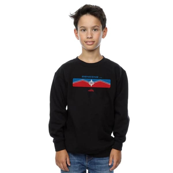 Marvel Boys Captain Marvel Sending Sweatshirt