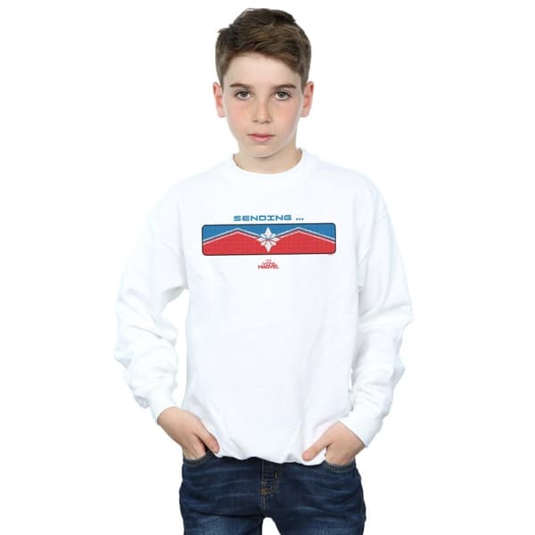 Marvel Boys Captain Marvel Sending Sweatshirt