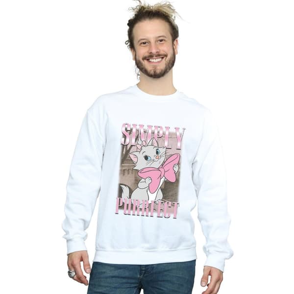 Disney Mens Aristocats Marie Simply Purrfect Homage Sweatshirt