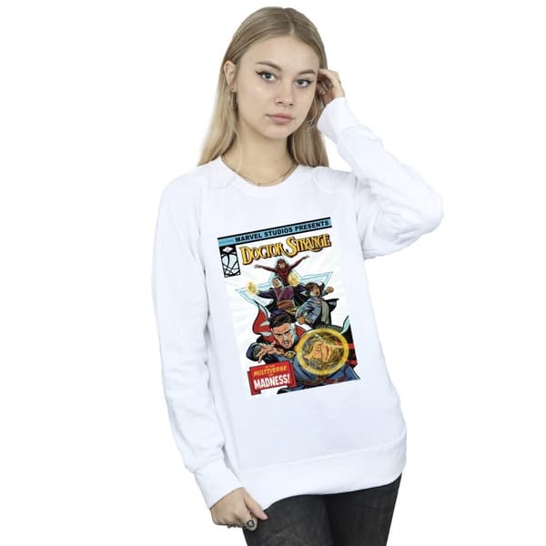 Marvel Dam/kvinnor Doctor Strange - Sweatshirt med serieomslag