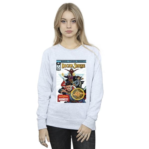 Marvel Dam/kvinnor Doctor Strange - Sweatshirt med serieomslag