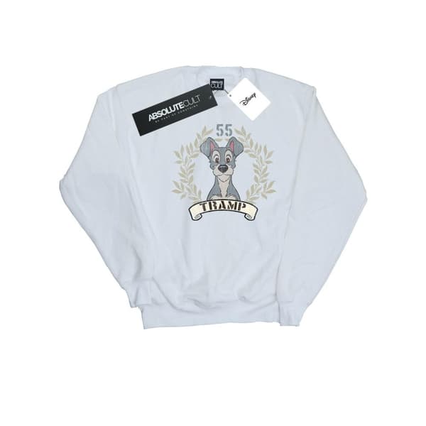 Disney Mens Lady And The Tramp Tramp Since 55 Sweatshirt White XXL