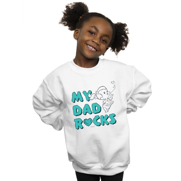 The Flintstones Girls Pebbles My Dad Rocks Sweatshirt