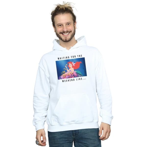 Disney Princess Mens Ariel Waiting For The Weekend Hoodie