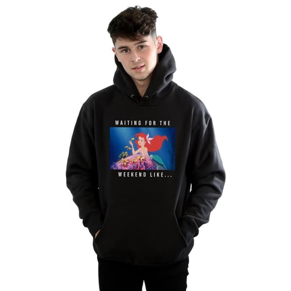Disney Princess Mens Ariel Waiting For The Weekend Hoodie