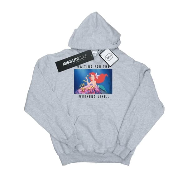 Disney Princess Mens Ariel Waiting For The Weekend Hoodie