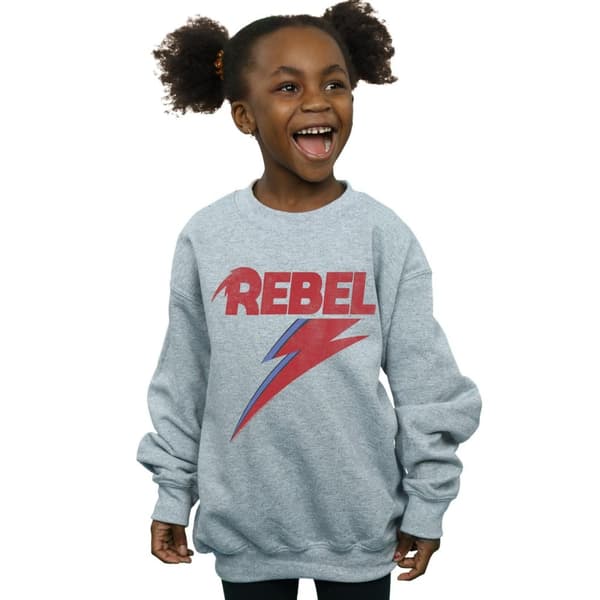 David Bowie Girls Distressed Rebel Sweatshirt