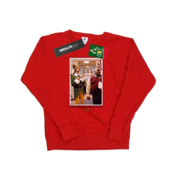 Elf Womens/Ladies OMG Santa Photo Sweatshirt
