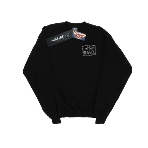 Marvel Sweatshirt med bröstlapp för pojkar Captain Marvel