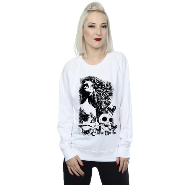 Corpse Bride Womens/Ladies Skull Logo Sweatshirt