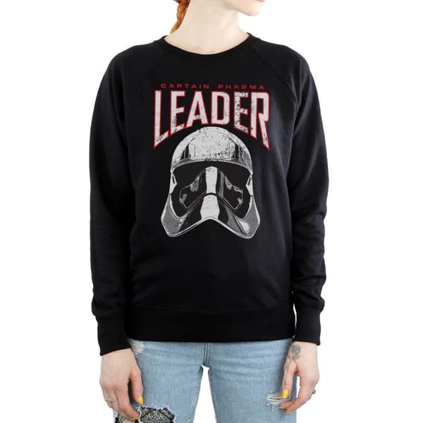 Star Wars Womens/Ladies The Last Jedi Leader Helmet Sweatshirt
