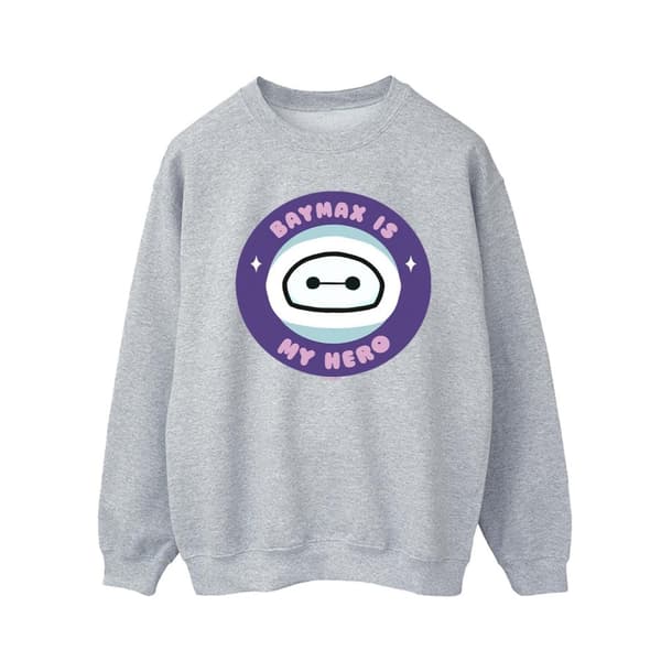 Disney Mens Big Hero 6 Baymax My Hero Pocket Sweatshirt