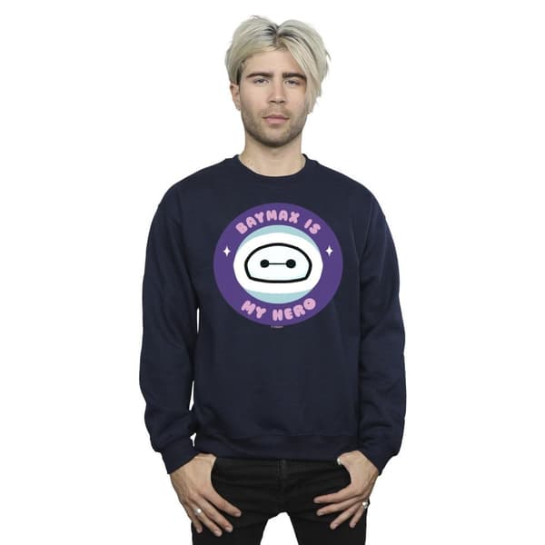 Disney Mens Big Hero 6 Baymax My Hero Pocket Sweatshirt