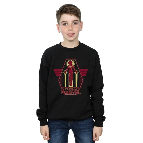 Marvel Sweatshirt med flygande krigare från Captain Marvel för pojkar