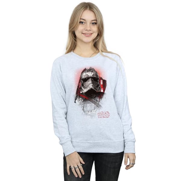Star Wars Dam/Tjej The Last Jedi Kapten Phasma Borstad Sweatshirt
