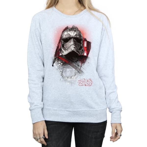 Star Wars Dam/Tjej The Last Jedi Kapten Phasma Borstad Sweatshirt